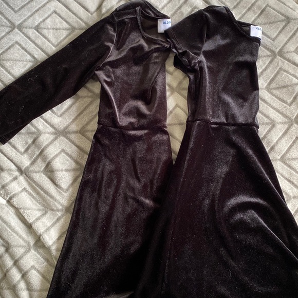Old Navy Black Velvet Dress Bundle - Picture 1 of 5